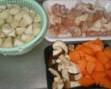 煮物☆鶏肉ごぼう人参～作り方1写真