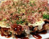 市販粉不要。おいしいよ。白菜のお好み焼き作り方5写真