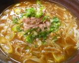 ツナ缶でカレー南蛮うどん作り方5写真