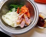簡単◆うどんでナポリタン◆時短作り方1写真