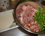混ぜるだけ枝豆とベーコンと豆腐の揚げ物☆作り方1写真