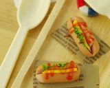 ソーセージのミニホッドドッグ(キャラ弁）作り方5写真