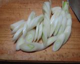 簡単!鶏レバーと長ネギの炒め作り方2写真