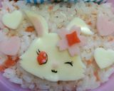 簡単♡ﾁｰｽﾞでﾙﾋﾞｰのキャラ弁♡作り方1写真