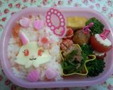 簡単♡ﾁｰｽﾞでﾙﾋﾞｰのキャラ弁♡作り方3写真