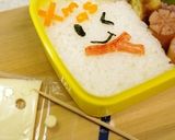 詰めるだけクリスマスゆきだるまキャラ弁当作り方3写真
