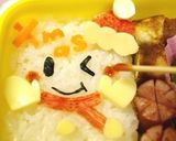 詰めるだけクリスマスゆきだるまキャラ弁当作り方5写真