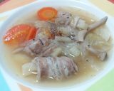 豚バラ肉と野菜のコンソメスープ❤大鍋料理作り方20写真