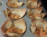 オーブンでワンタンの皮包み焼き作り方4写真