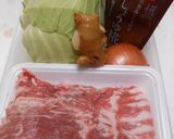 しょうゆ糀で豚ばら肉の生姜焼き作り方1写真