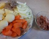 活力なべで作る！鶏肉の肉じゃが作り方1写真