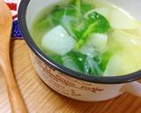 白と緑のかぶスープ作り方4写真