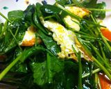 目玉焼き好きの☆ほうれん草サラダ♫作り方4写真
