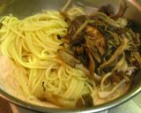 ■かんたん旨い！きのこの明太子パスタ■作り方4写真