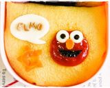 *キャラ弁* オムライスDEエルモ作り方4写真