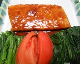 びん長まぐろの照り焼き・ほうれん草添え作り方13写真