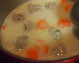 ♡白菜と鶏団子の豆乳鶏がらスープ♡作り方6写真