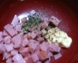 ＊簡単♪♪トースト❹ハムマヨガーリック＊作り方2写真