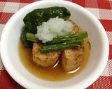 野菜の素揚げ大根おろしとつゆをかけて作り方8写真