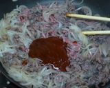 牛ケチャ玉炒め作り方3写真