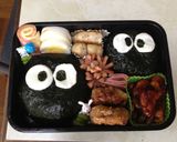 簡単！なのに可愛い☆まっくろくろすけ弁当作り方4写真