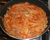 *楽ちん♪彩り野菜と豚肉のトマトパスタ*作り方3写真