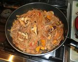 *楽ちん♪彩り野菜と豚肉のトマトパスタ*作り方4写真
