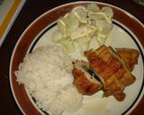 鶏の野菜巻き作り方4写真