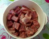 塩麹で柔らか＊豚肉のサイコロステーキ作り方1写真