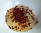 おこげの替わりにエビせん！麻婆茄子餡かけ作り方2写真