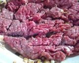 おこげの替わりにエビせん！麻婆茄子餡かけ作り方4写真