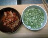 キムチ入り　オクラ納豆作り方1写真