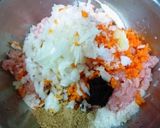 チキンとレンコンの味噌バーグ作り方1写真