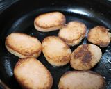 恥めし　魚肉ハンバーグのソース焼き作り方2写真