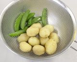 じゃがいもとスナップエンドウのサラダ作り方2写真