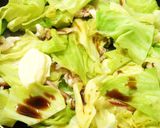 キャベツとイカのにんにくマヨ醤油炒め作り方4写真