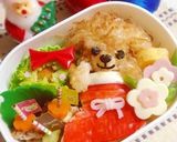 キャラ弁☆サンタブーツINトイプードル作り方5写真