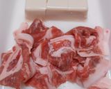 豚ロース薄切り肉・豆腐・小松菜で3点鍋作り方4写真