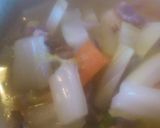 フライパン焼き餅入り野菜いっぱいスープ作り方4写真