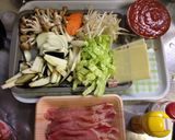 簡単！トマト味チーズのせ煮込みうどん作り方2写真