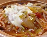 簡単！トマト味チーズのせ煮込みうどん作り方5写真
