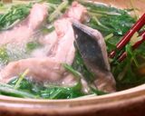 鯖好きさんへ♬鯖と水菜の超簡単はりはり鍋作り方4写真