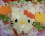 キャラ弁♡ﾁｰｽﾞで簡単キティーちゃん♡作り方5写真