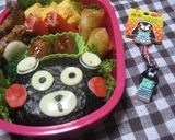 キャラ弁☆くまモンおにぎり☆作り方4写真