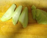 はやとうりと豚ミンチの豆板醤炒め作り方2写真