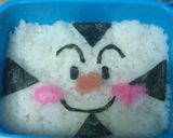 キャラ弁★おむすびまん作り方4写真