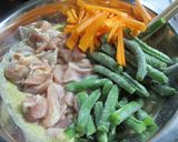 鶏もも肉といんげんのカレーかき揚げ♬作り方2写真