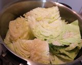 キャベツのとろ煮・塩麹牛肉炒めのっけ盛り作り方2写真