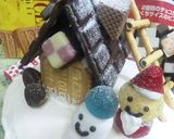 クリスマスケーキの飾り☆お菓子の家作り方8写真