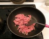 マーボー豆腐風のどんぶり♫作り方1写真